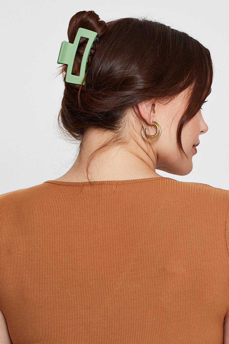 Green Claw Clip
