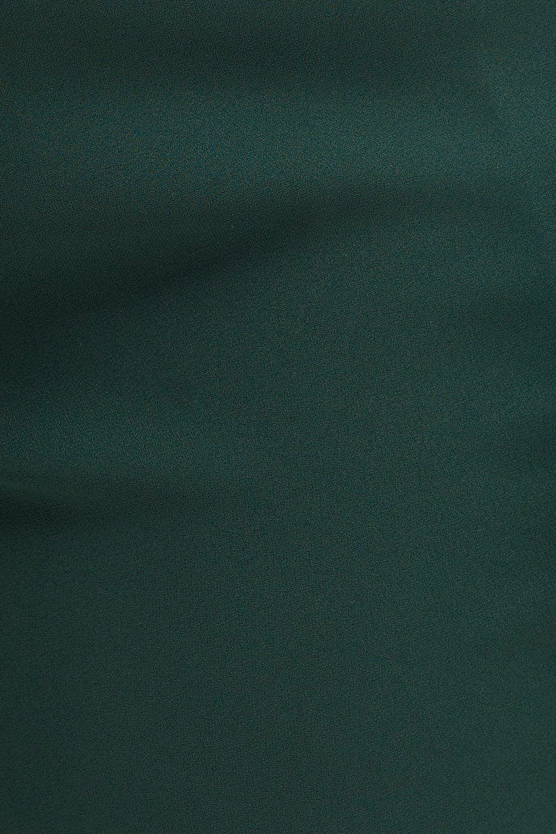 Green Crop Pants High Rise Waist Tie - Image 6