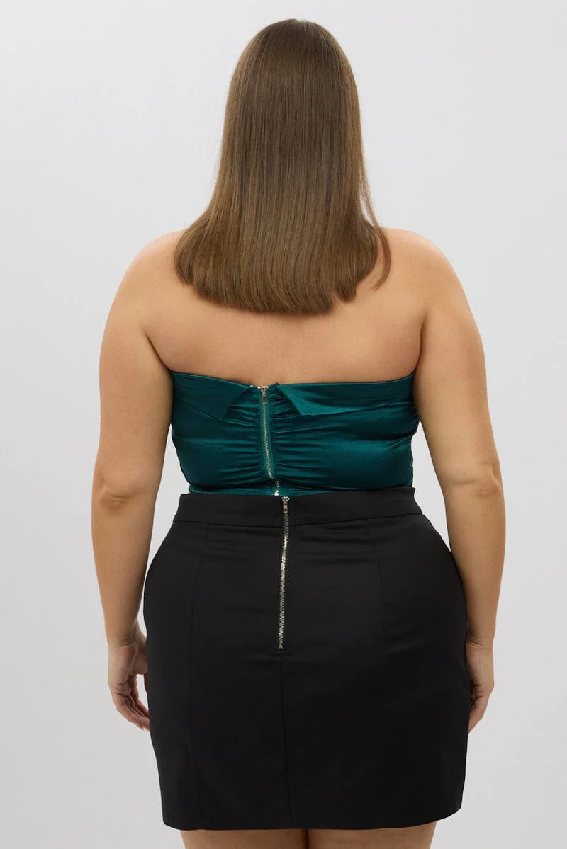 Green Crop Tube Top Strapless - Image 5