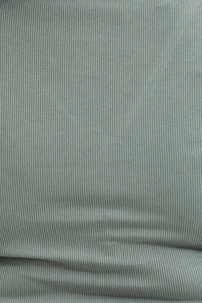 Green Drawstring Top Three Quater Sleeve Button Front - Image 6