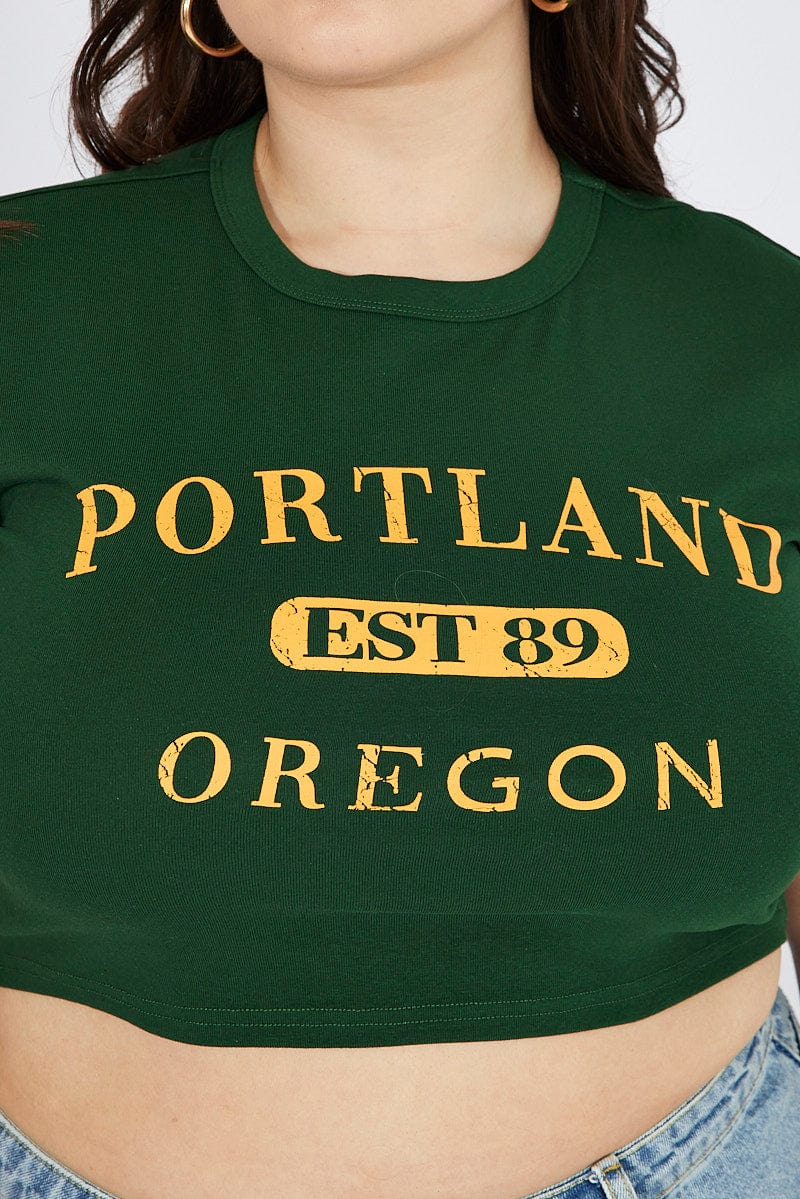 Green Graphic Baby T-shirt Short Sleeve Crew Neck - Image 6