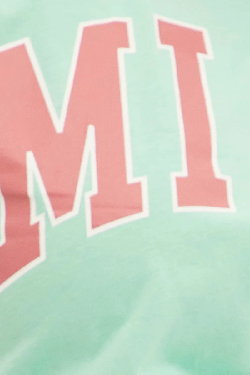 Green Graphic T-shirt Short Sleeve Oversized - Image 6