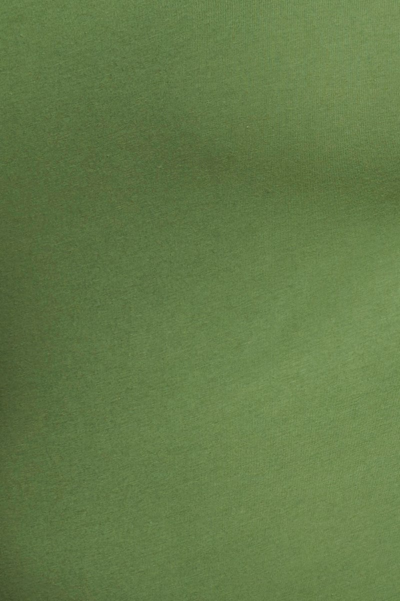 Green Jersey Bodysuit Round Neck - Image 6