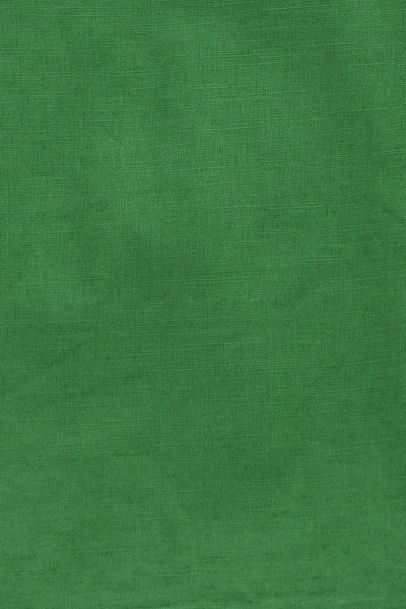 Green Long Sleeve Linen Blend Shirts - Image 6