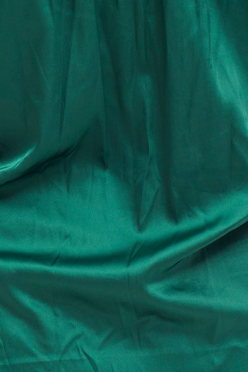 Green Long Sleeve Off The Shoulder Bardot Top - Image 6