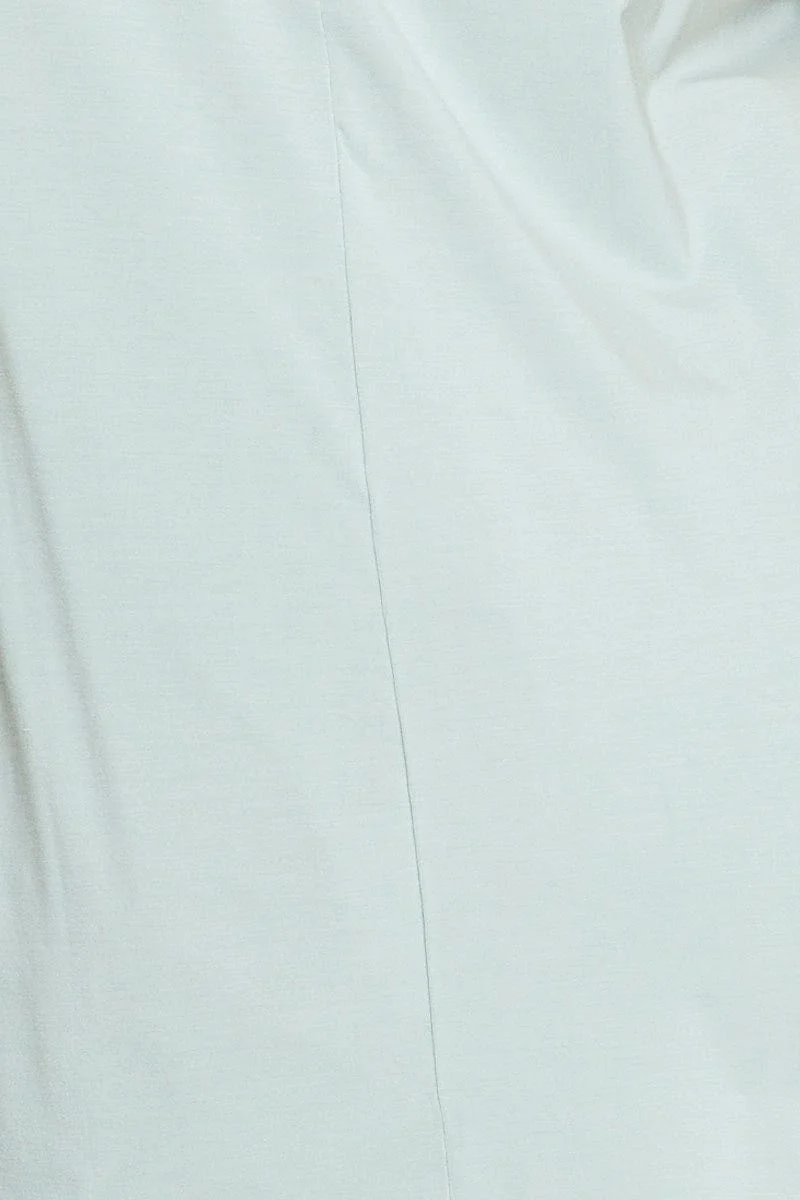 Green Longline T-shirt Scoop Neck Short Sleeve - Image 6