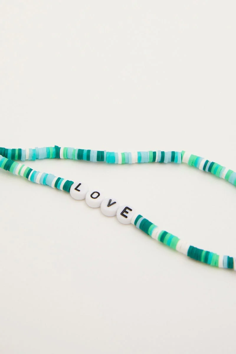 Green Love And Heart Phone Chain - Image 2