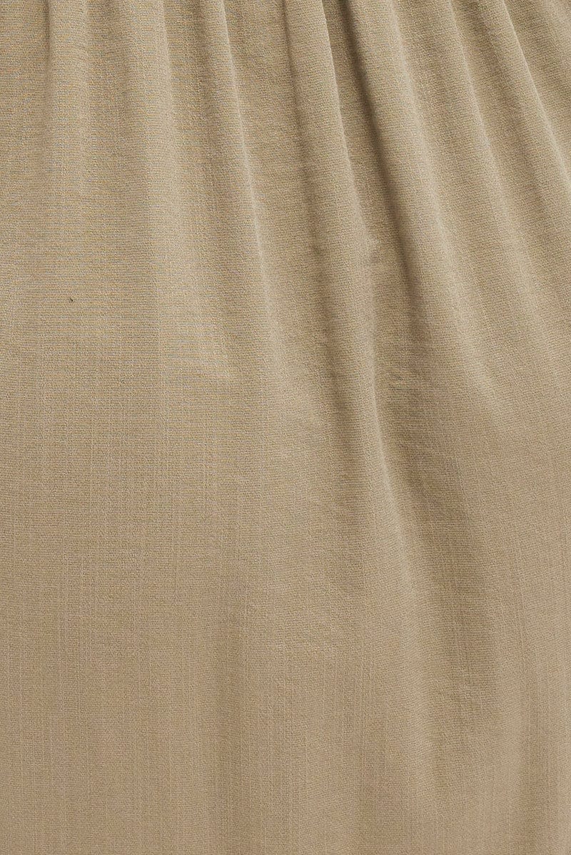 Green Maxi Dress Wrap Short Sleeve - Image 6