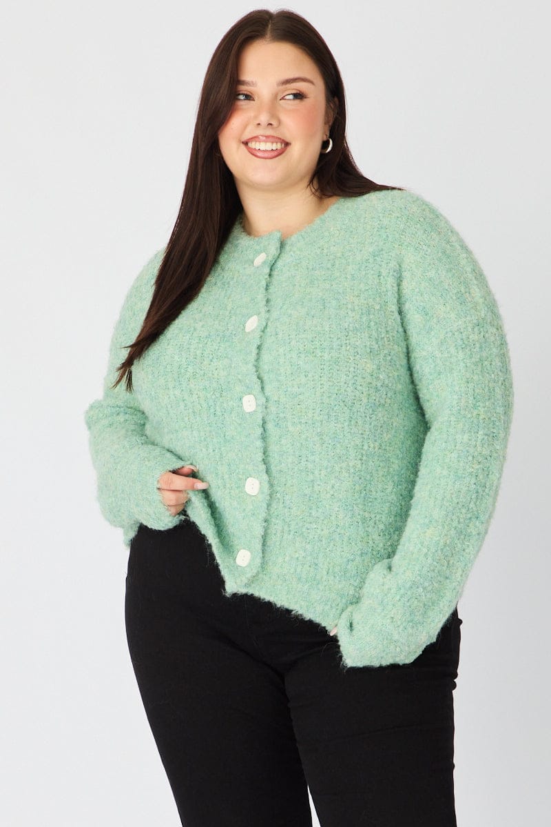 Green Oversized Cardigan Long Sleeve - Image 4