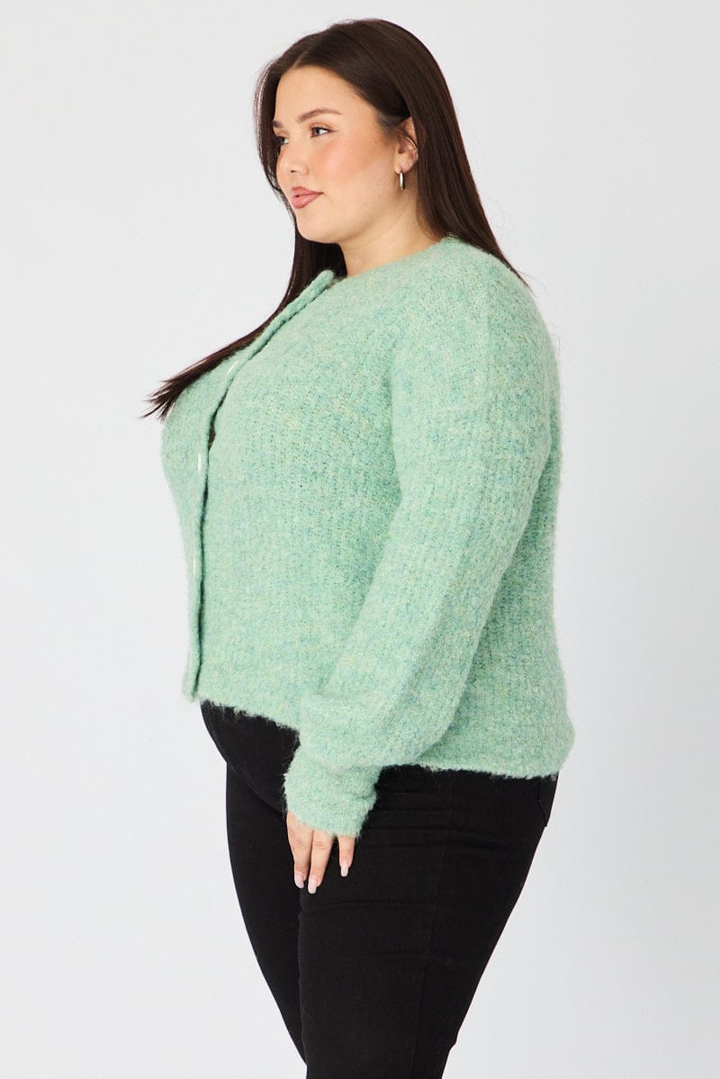 Green Oversized Cardigan Long Sleeve - Image 5