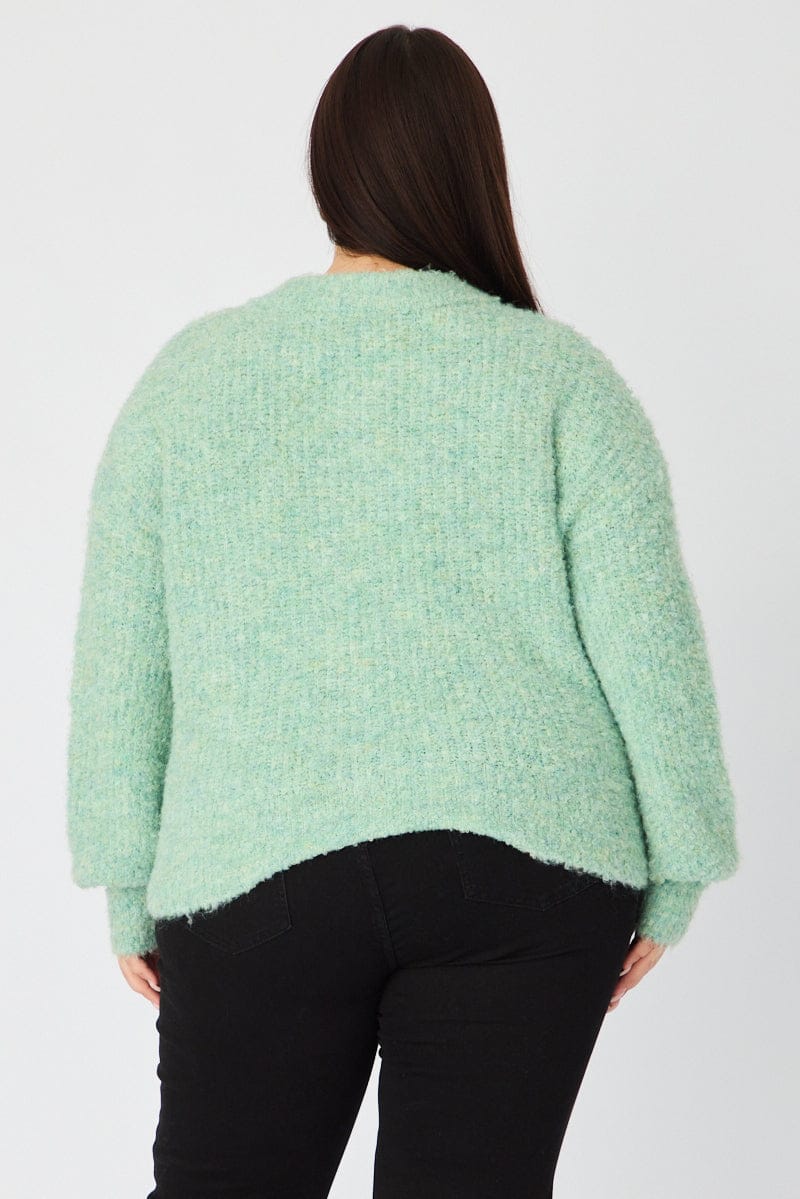 Green Oversized Cardigan Long Sleeve - Image 6