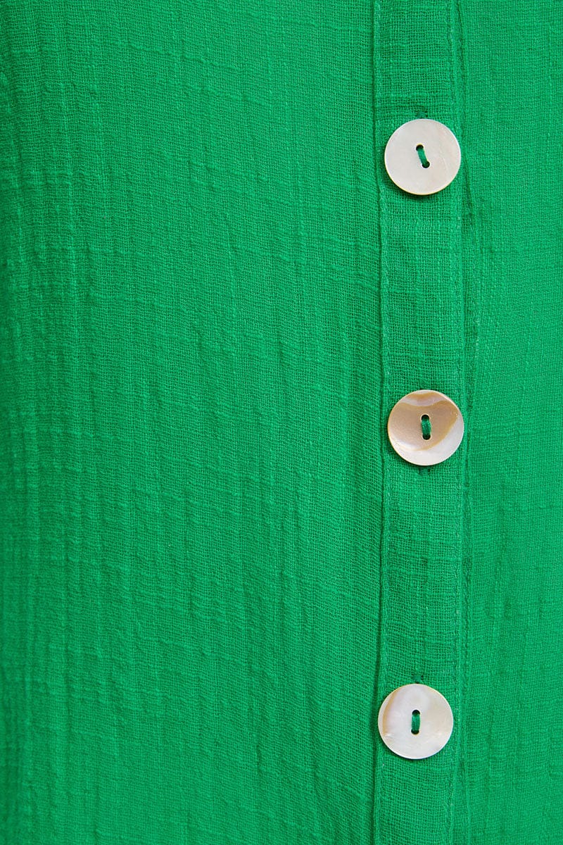 Green Relaxed Shirt Short Sleeve - Image 4