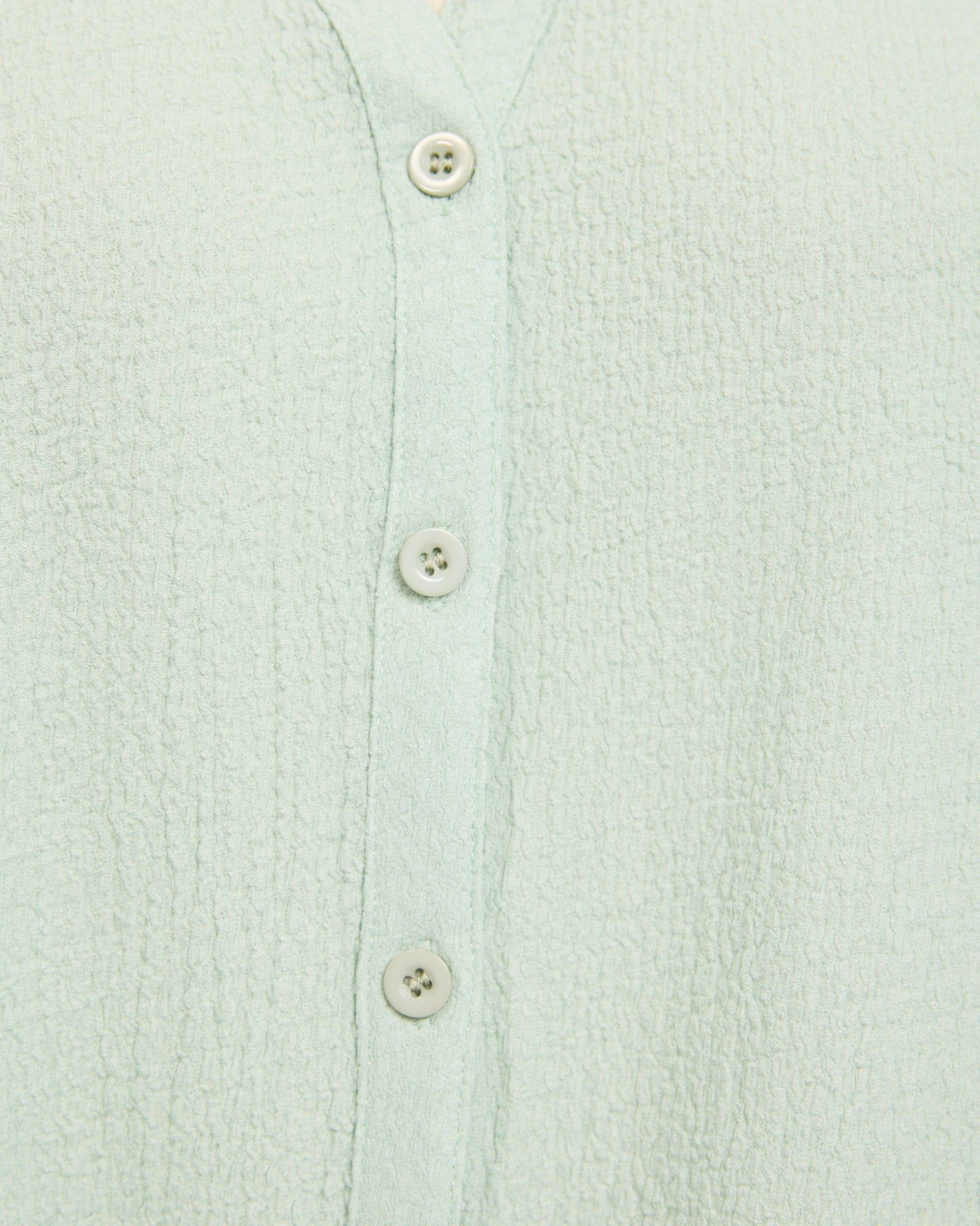 Green Relaxed Shirt Short Sleeve Textured - Image 4