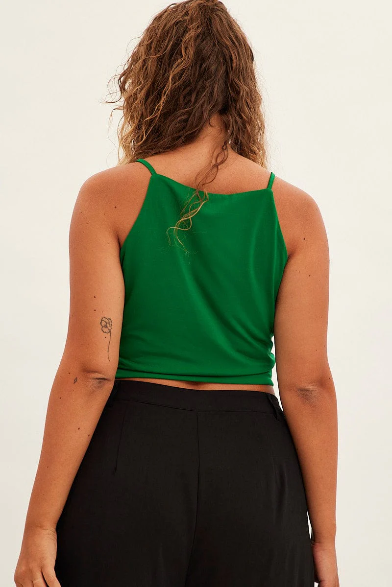 Green Singlet Top Square Neck - Image 5