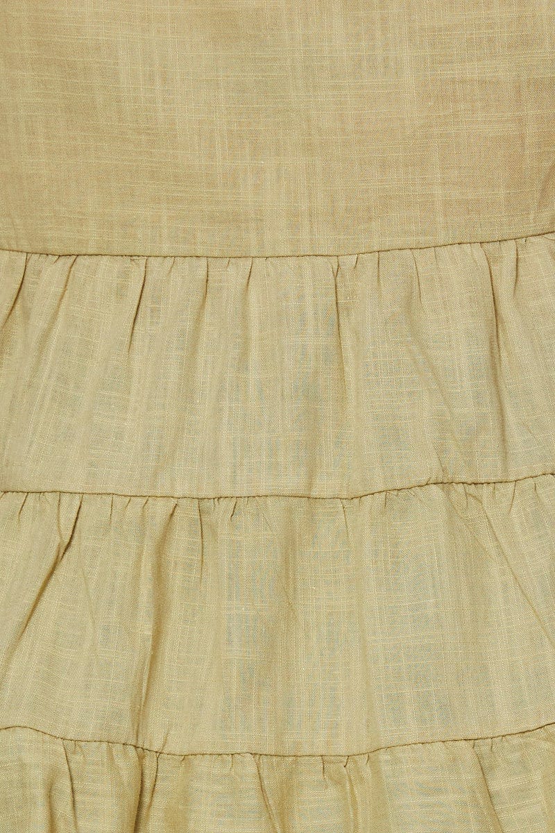 Green Smock Top Short Sleeve - Image 6