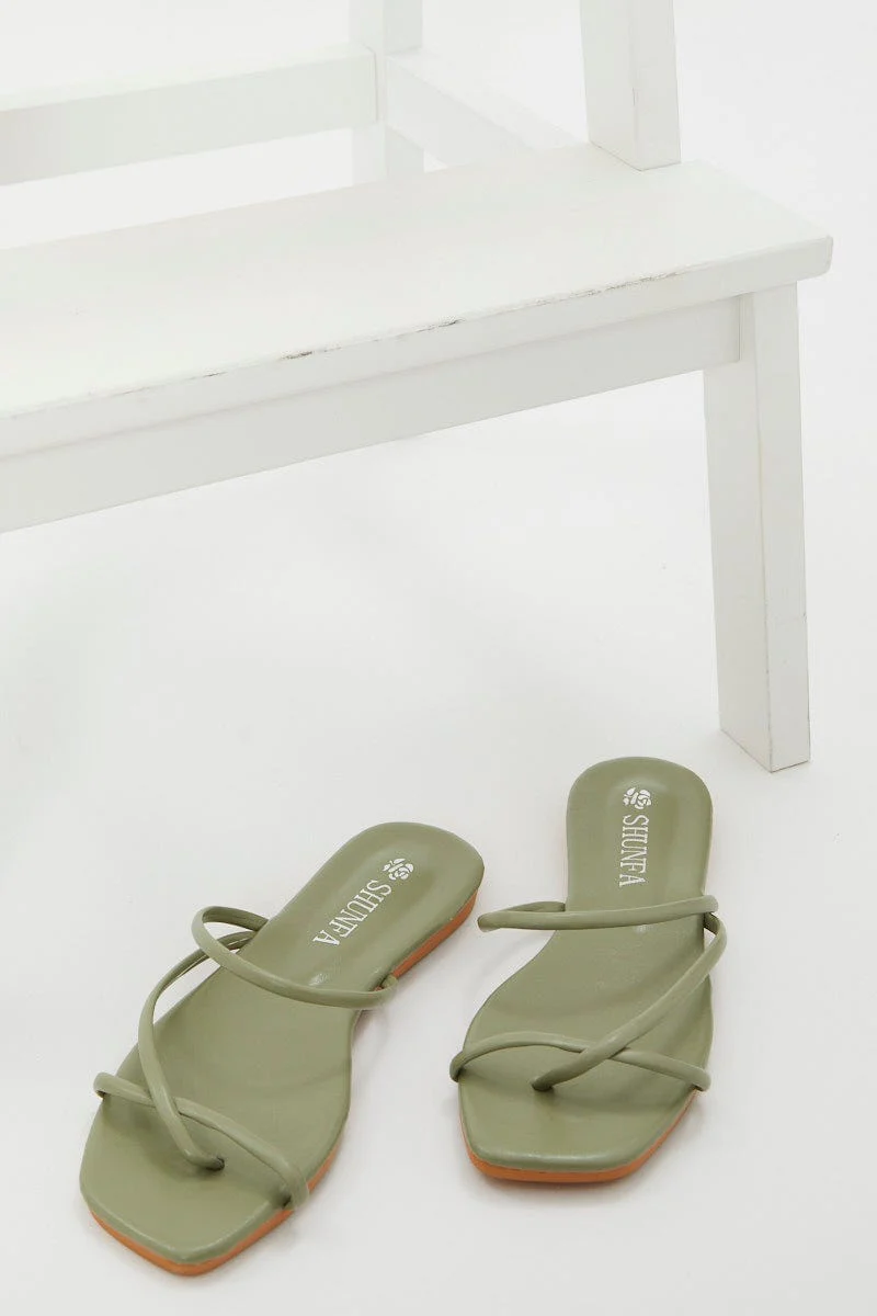 Green Strappy Slide - Image 2