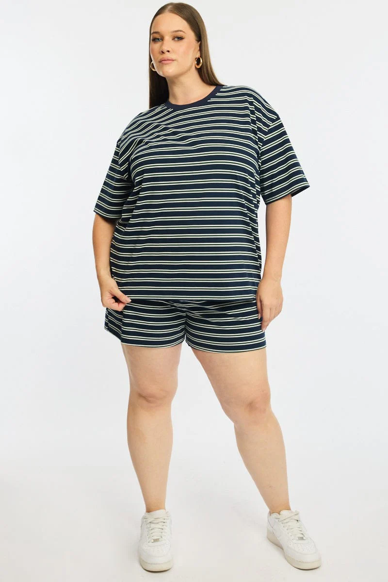 Green Stripe Short Sleeve Tee - Image 3
