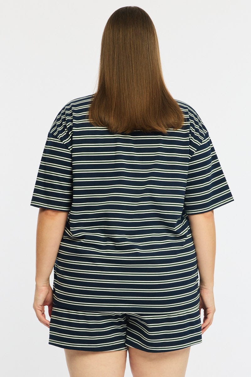 Green Stripe Short Sleeve Tee - Image 5