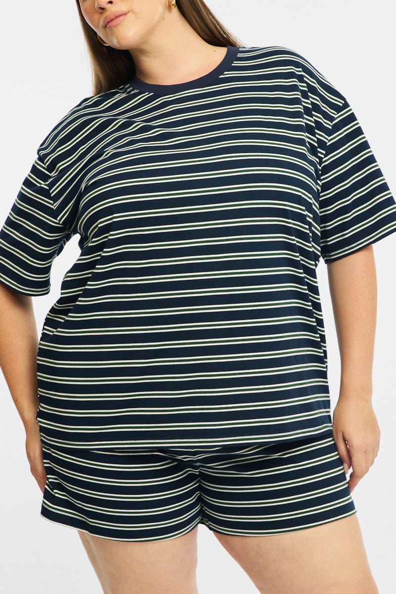 Green Stripe Short Sleeve Tee - Image 6