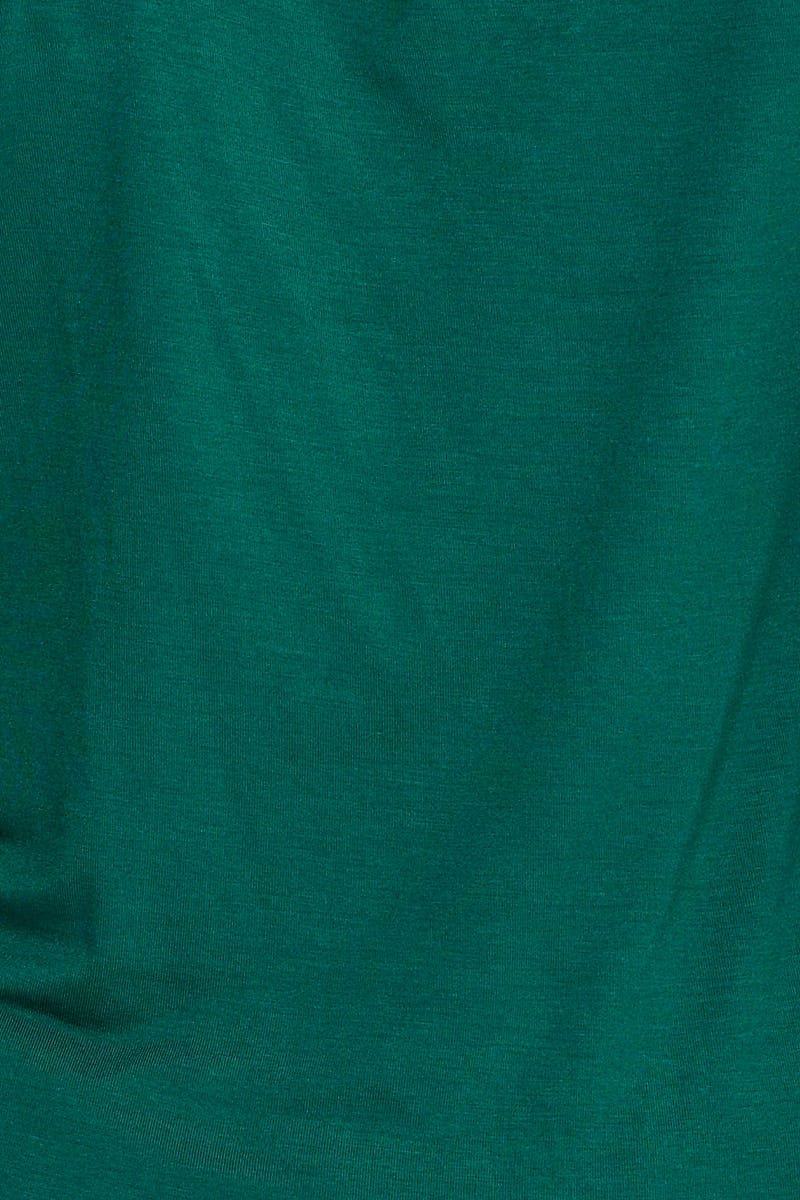 Green Tank Top Asymmetrical Cut Out Strap Jersey - Image 6