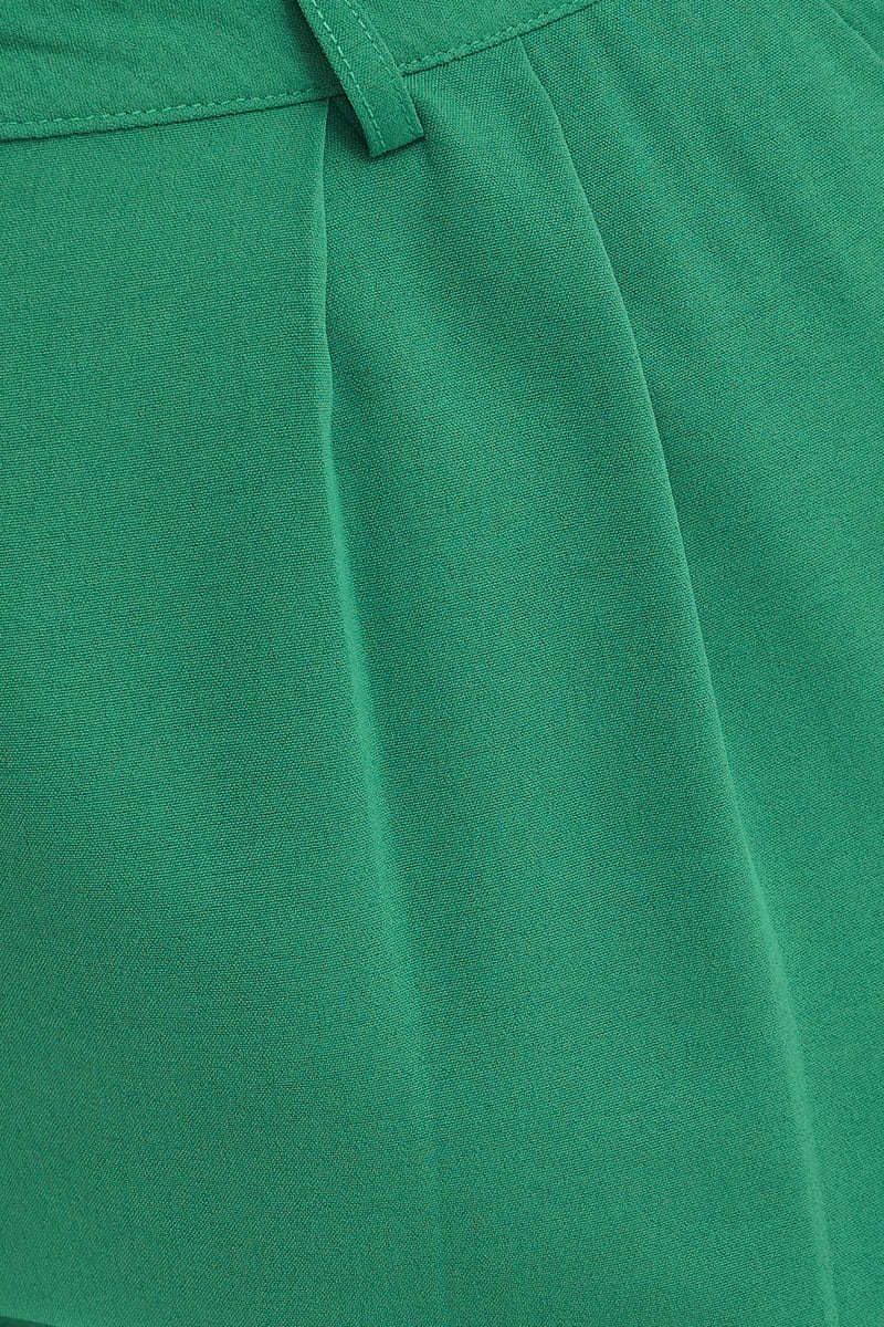 Green Wide Leg Pant Crepe - Image 6