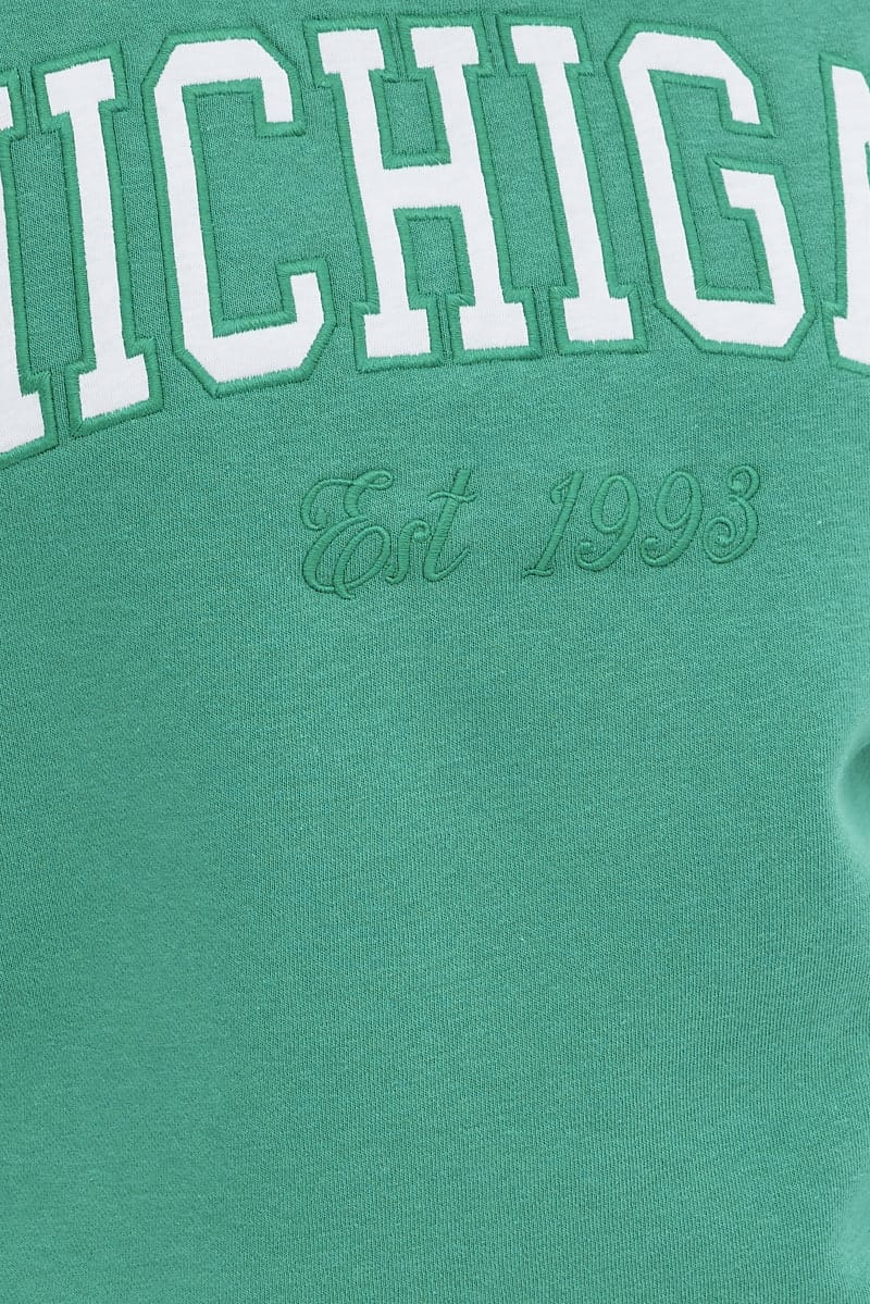 Green Zip Up Sweatshirt - Image 6