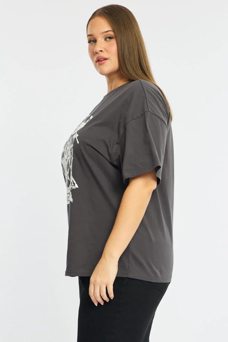 Grey Band Graphic Tee Short Sleeve - Image 5