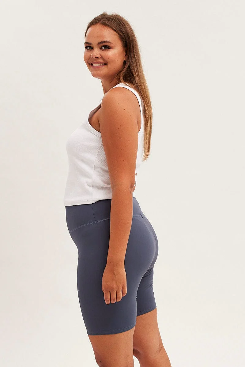 Grey Bike Shorts - Image 4