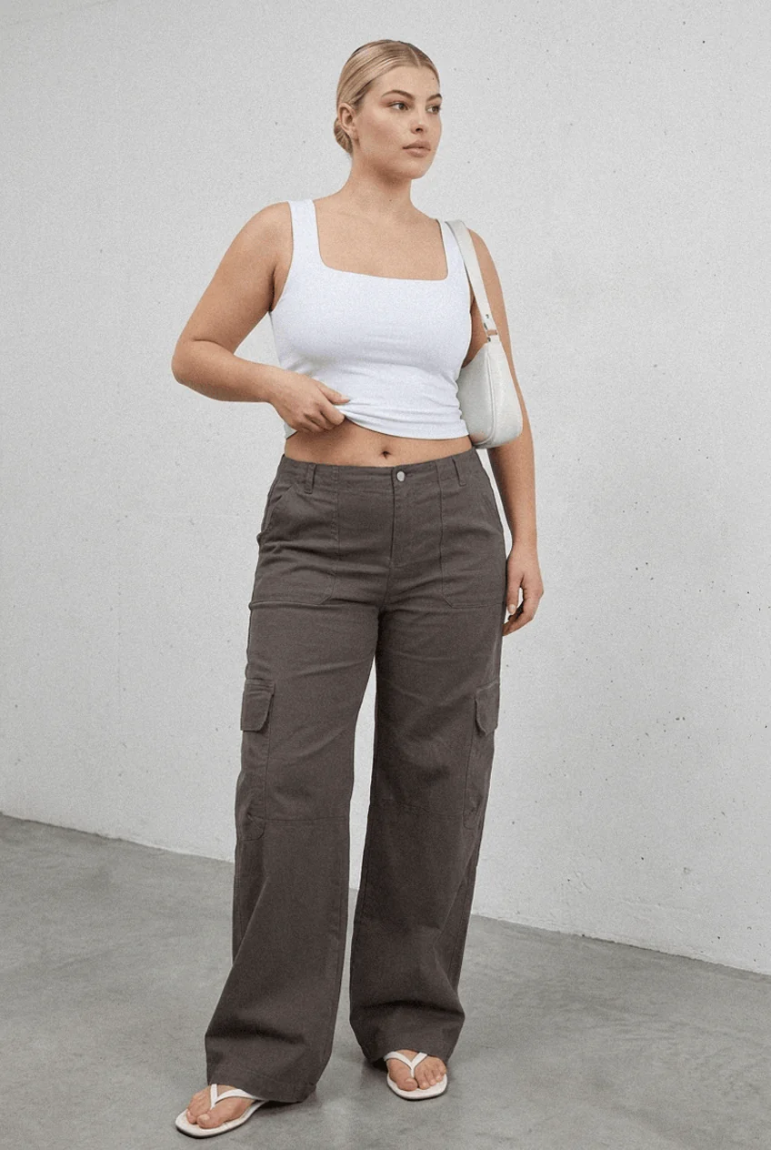 Grey Cargo Pant
