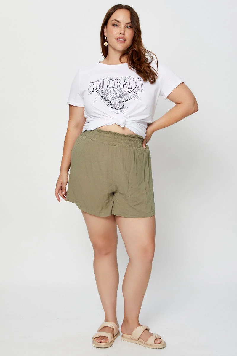 Grey Graphic T-shirt Crew Neck Short Sleeve Cotton - Image 4