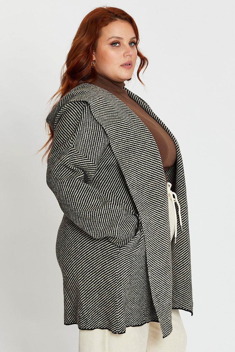 Grey Hoodied Cardigan - Image 4
