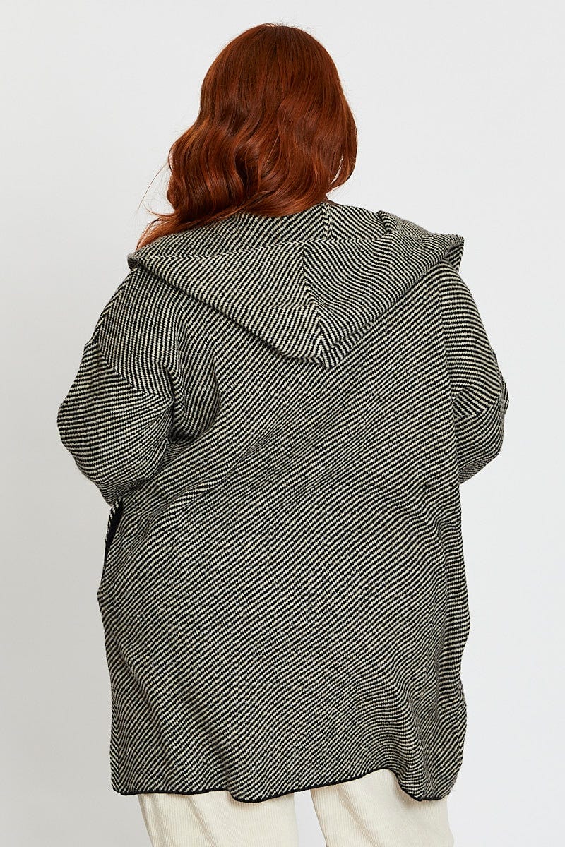 Grey Hoodied Cardigan - Image 5