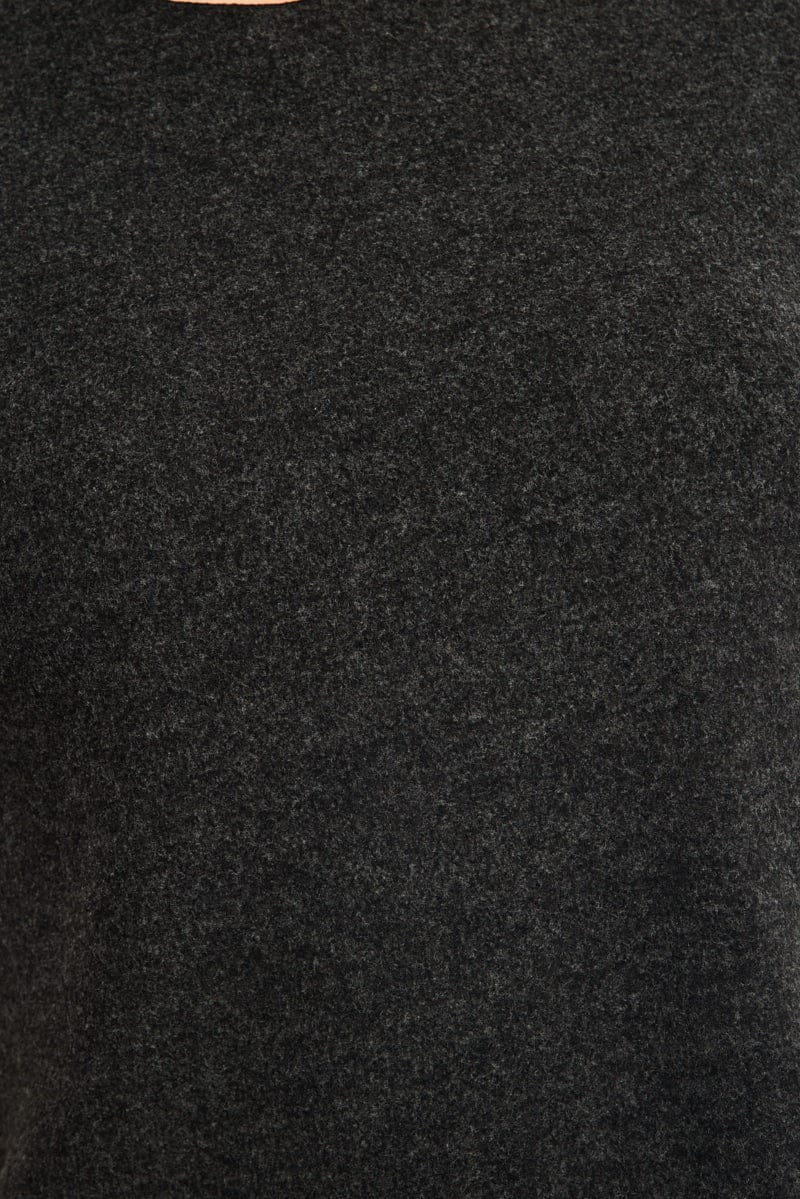 Grey Jersey Top Short Sleeve - Image 5