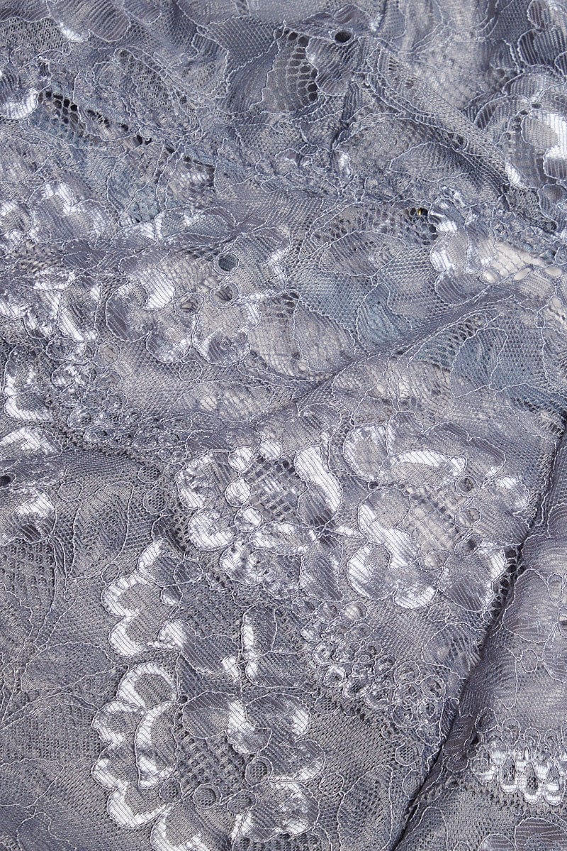 Grey Lace One Piece Bodysuit Lingerie - Image 3