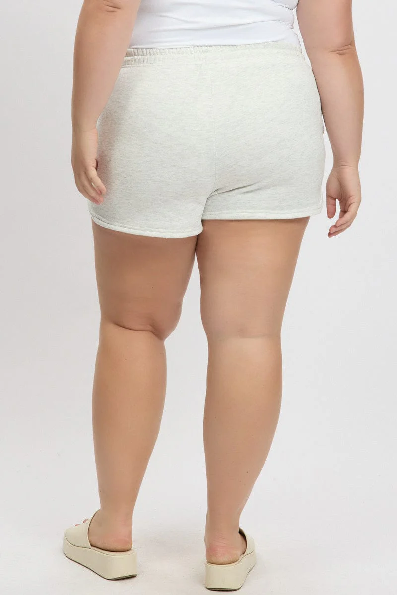 Grey Monaco Curve Hem Track Shorts - Image 5