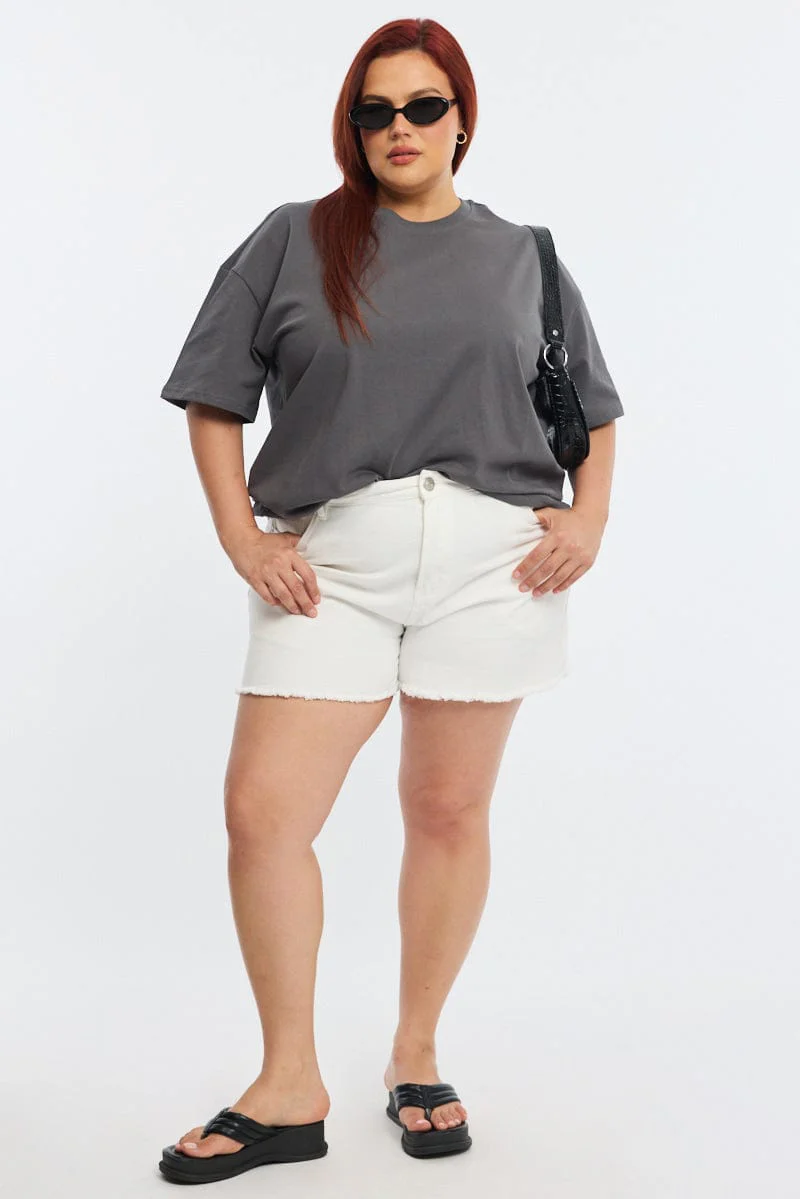 Grey Relaxed T-shirt Short Sleeve - Image 2