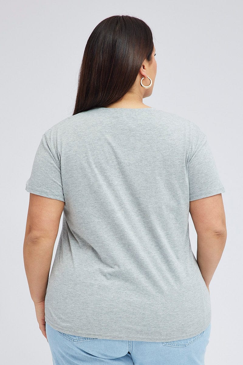 Grey Short Sleeve Grey Regular Brooklyn T-shirt - Image 5