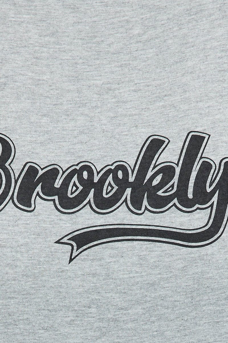 Grey Short Sleeve Grey Regular Brooklyn T-shirt - Image 6