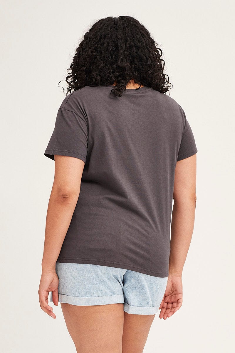 Grey Short Sleeve Regular Houston T-shirt - Image 5