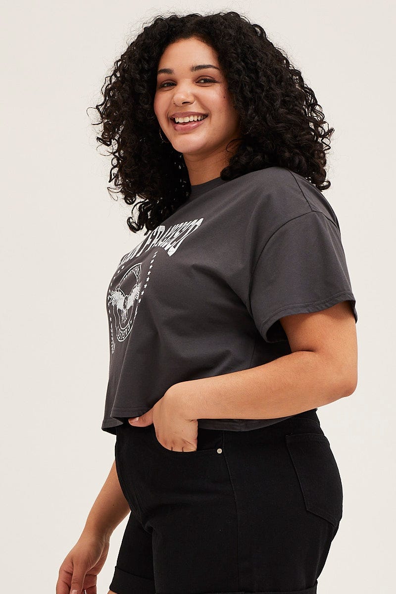 Grey Short Sleeve San Francisco Eagle T-shirt - Image 4
