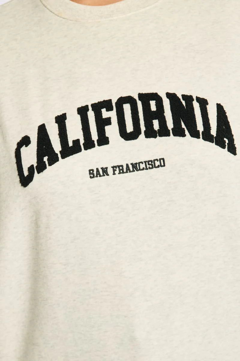 Grey Sweat Top Long Sleeve - Image 6