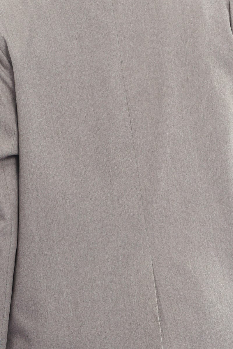 Grey Tailored Two Button Blazer - Image 6