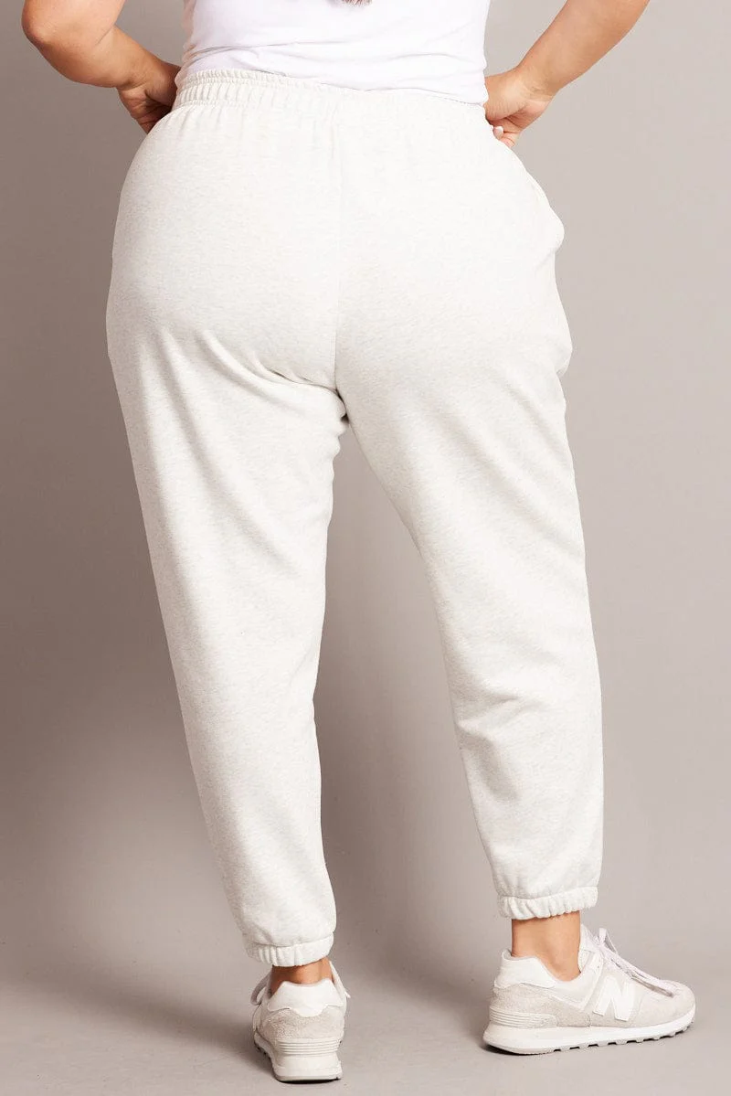Grey Track Pants High Rise - Image 5