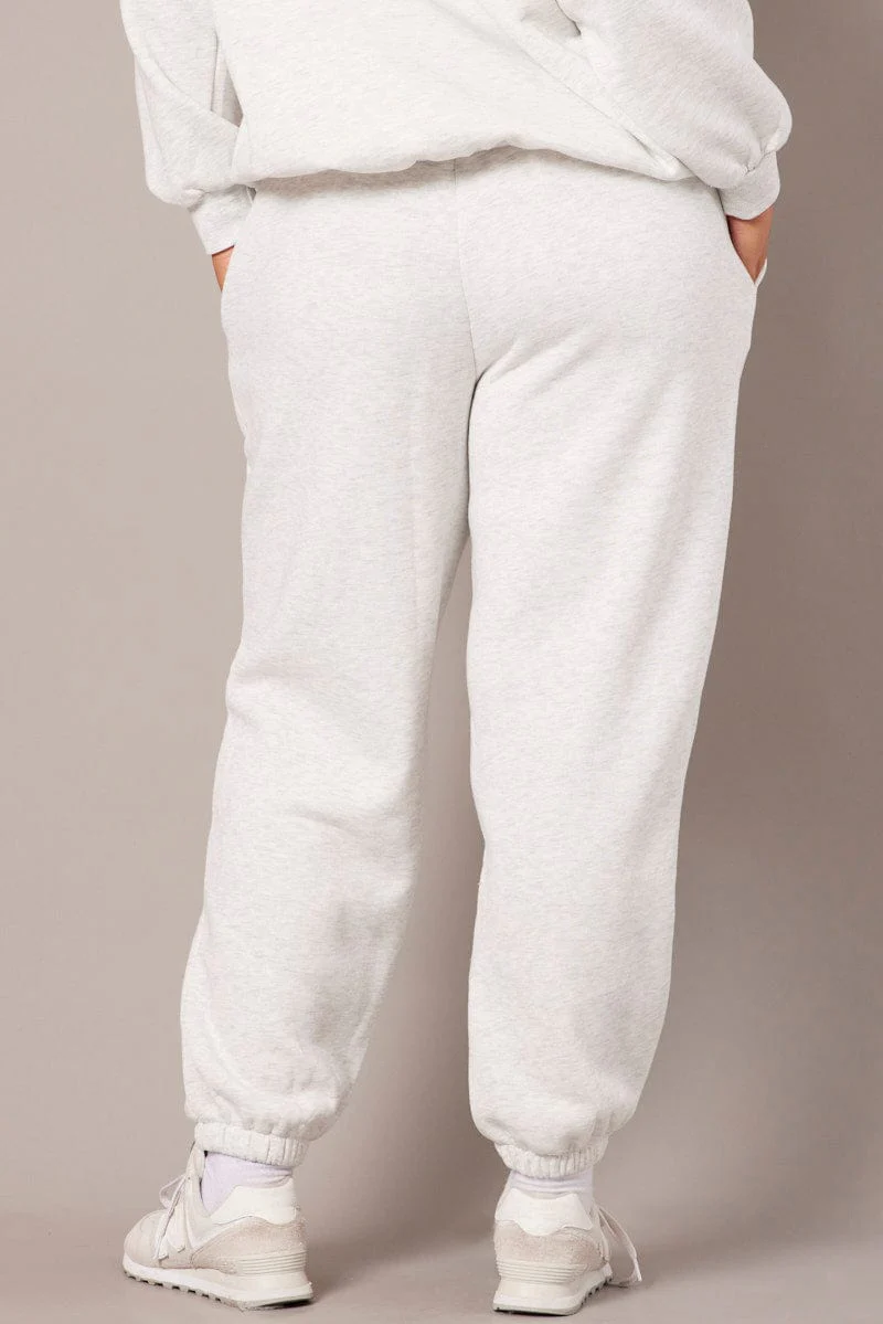 Grey Track Pants High Rise - Image 5