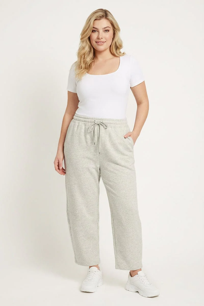 Grey Track Pants Long