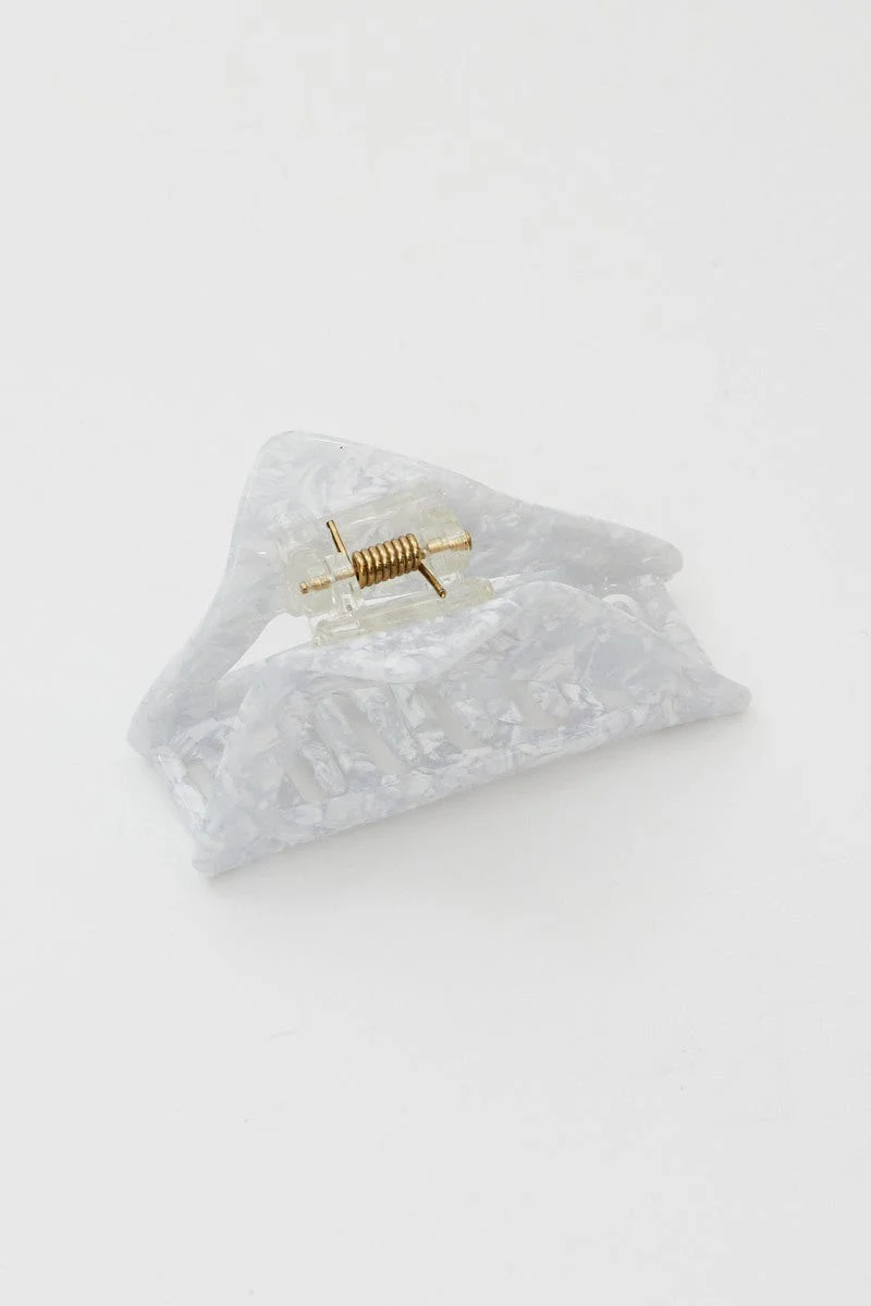 Grey Triangle Claw Clip - Image 2
