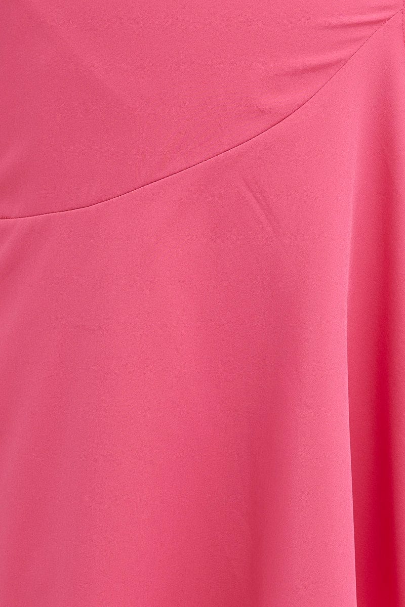 H Pink Wrap Dress Short Sleeve Mini - Image 6