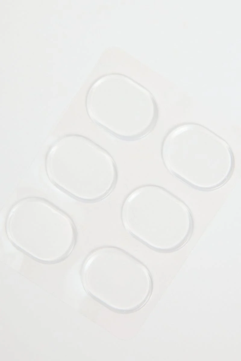 Metallic 6pcs Silicone Heel Cushion Pads - Image 2