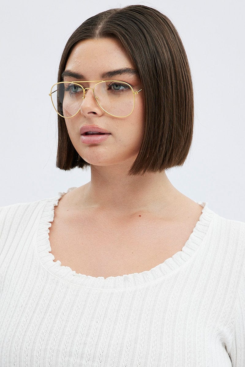 Metallic Fashion Glasses - Image 2
