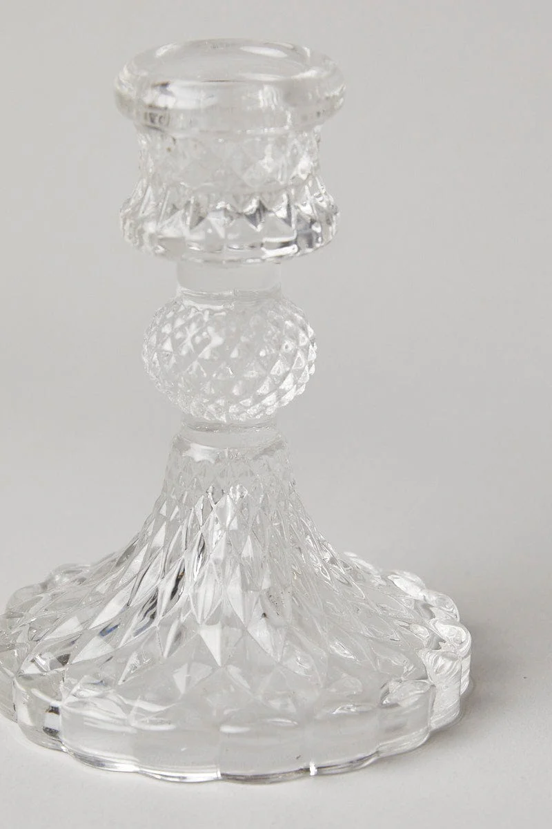 Metallic Taper Glass Candle Holder - Image 4